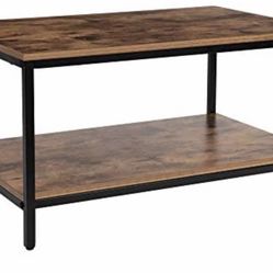 Wood And Metal Coffee Table New In Box