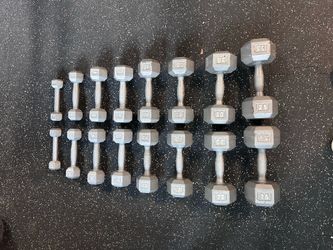 Hampton Dumbbells: Pairs 3-25lb