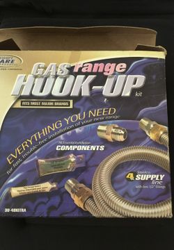 Brand new Range gas hook up as you can see in the Picts.