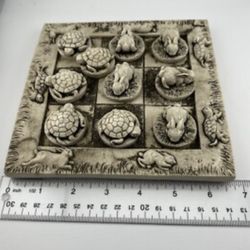Tortoise & Hare Tic Tac Toe Game Set Rabbit And Turtle Heavy Cast