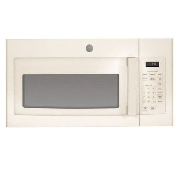 GE 1.6 cu ft Over the Range Microwave in Bisque