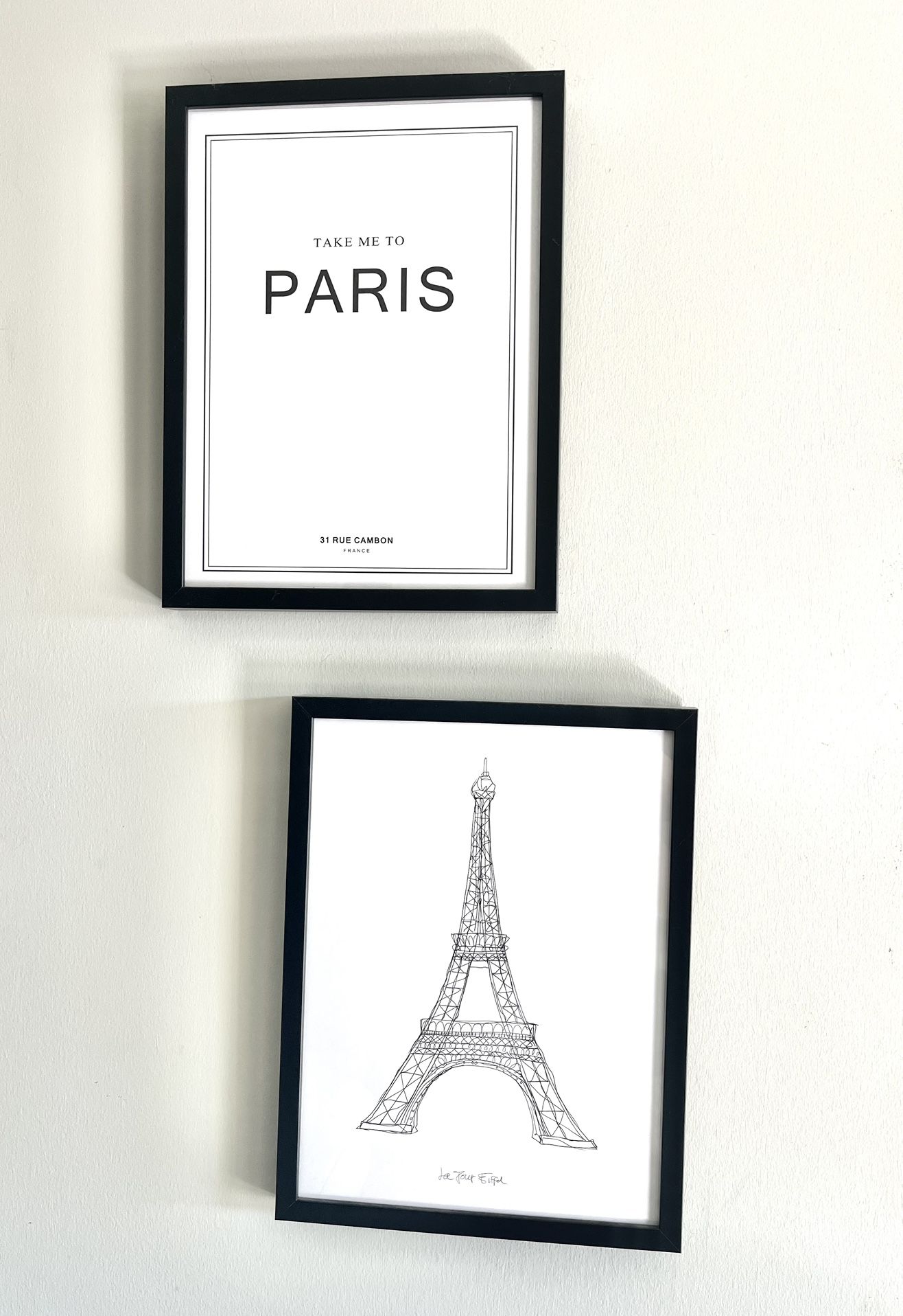 2 frames + posters, 13”x17”