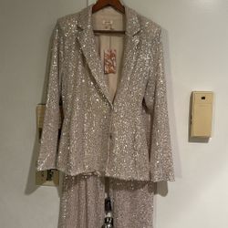 Elegant Sequin Italian  Blazer