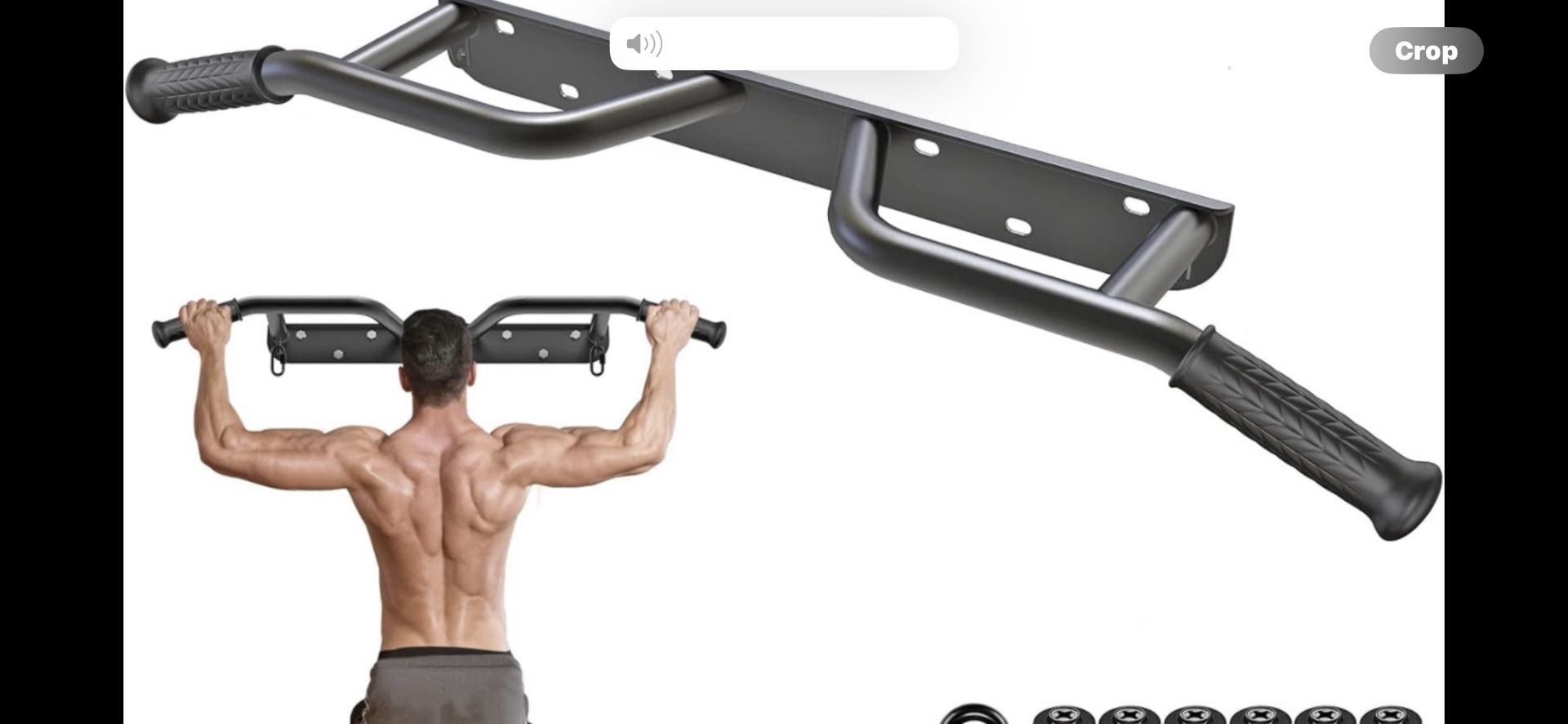 New Heavy Duty Wall Mounted Doorway Pull Up Bar, Multifunctional Chin Up Bar, Portable Fitness Door Bar, Body Workout Home Gym System