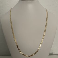 18K Gold Filled Flat Mariner Link Chain