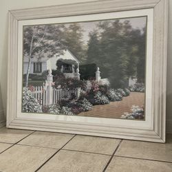 Large Framed Garden Landscape Wall Art (FREE DELIVERY)