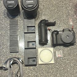 Canon R8 And RF 24-105 F/4 L Series Lens Plus All Complete Accessories For Startup