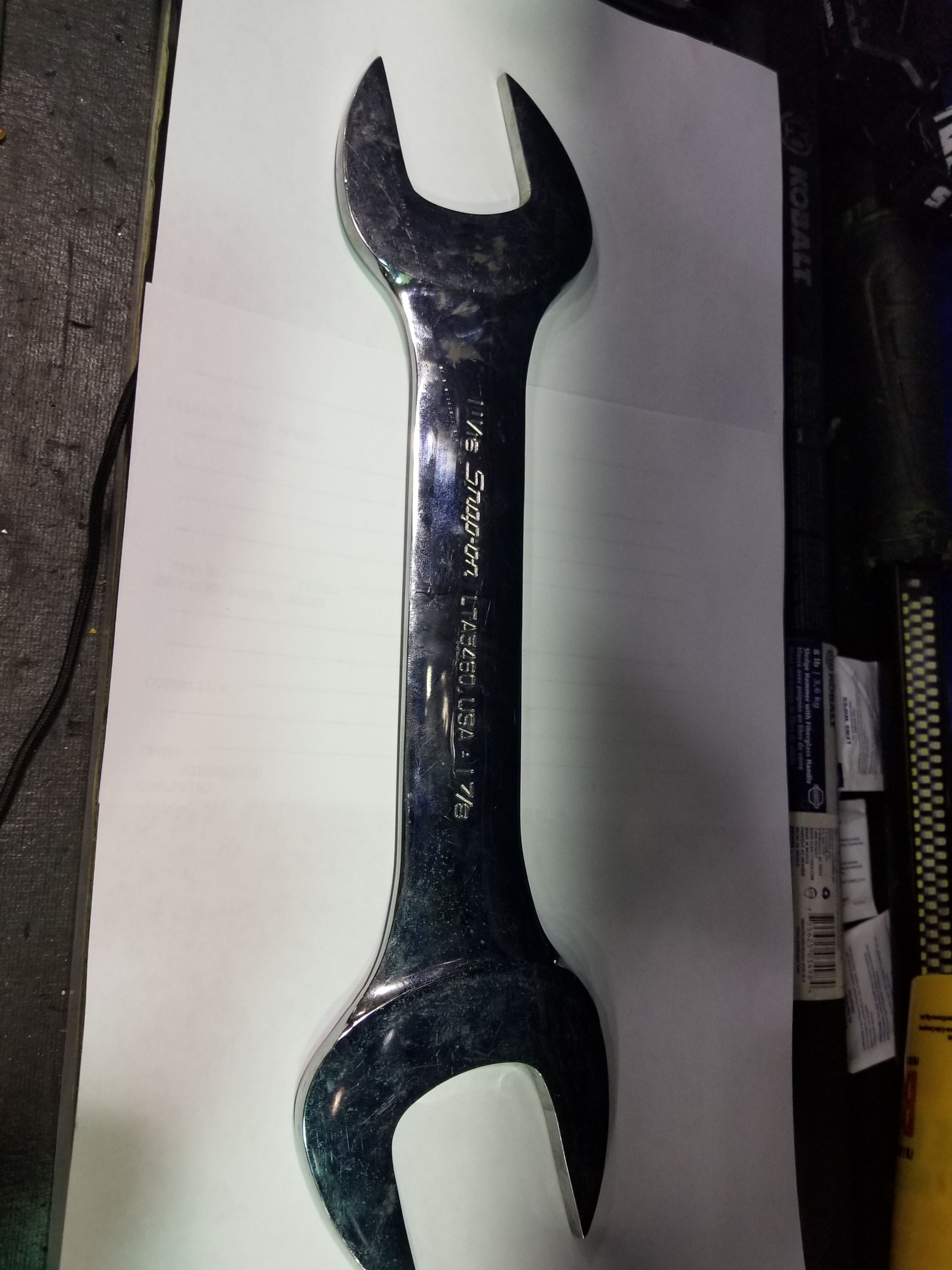 Snap on wrench