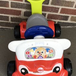 Fisher-Price Laugh & Learn 3-In-1 Smart Car, Baby Walker & Toddler Ride-On Toy with Smart Stages Learning 