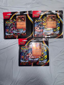 Pokémon Mega Evolution Chaos Rising Blister Packs x3