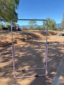Pink gymnastic bar