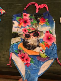 Swim suit Girl size 20 “Justice “