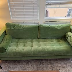 Article Sofa - Green Velvet