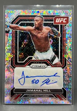 2023 UFC Panini Prizm Jamahal Hill Disco Autograph Card