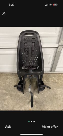 Thule Yepp Maxi Easyfit Kids Bike Seat, Black, Rack Mount