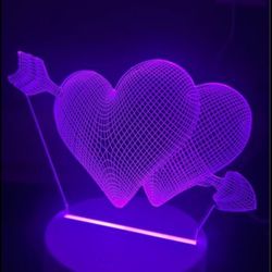 LED 3D HEARTS 