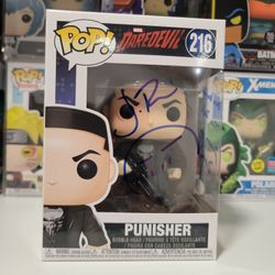 Marvel Punisher Autographed With JSA Authentication Funko POP 