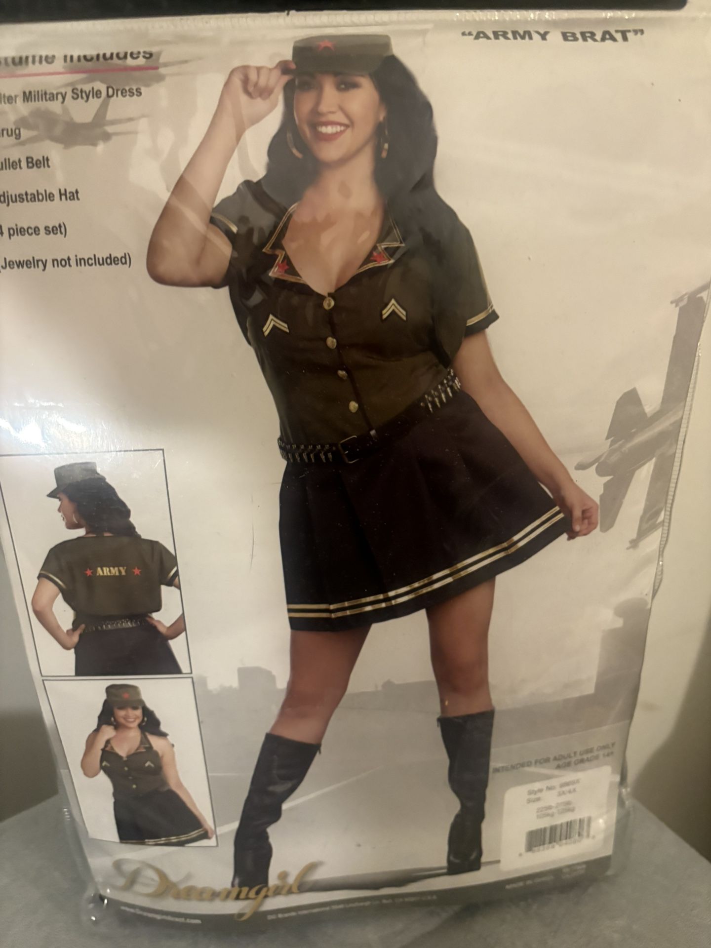 Plus Size Army Brat Costume 3x