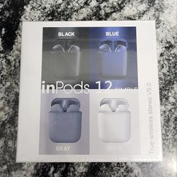 NEW Sealed InPods 12 Blue earbuds with case  