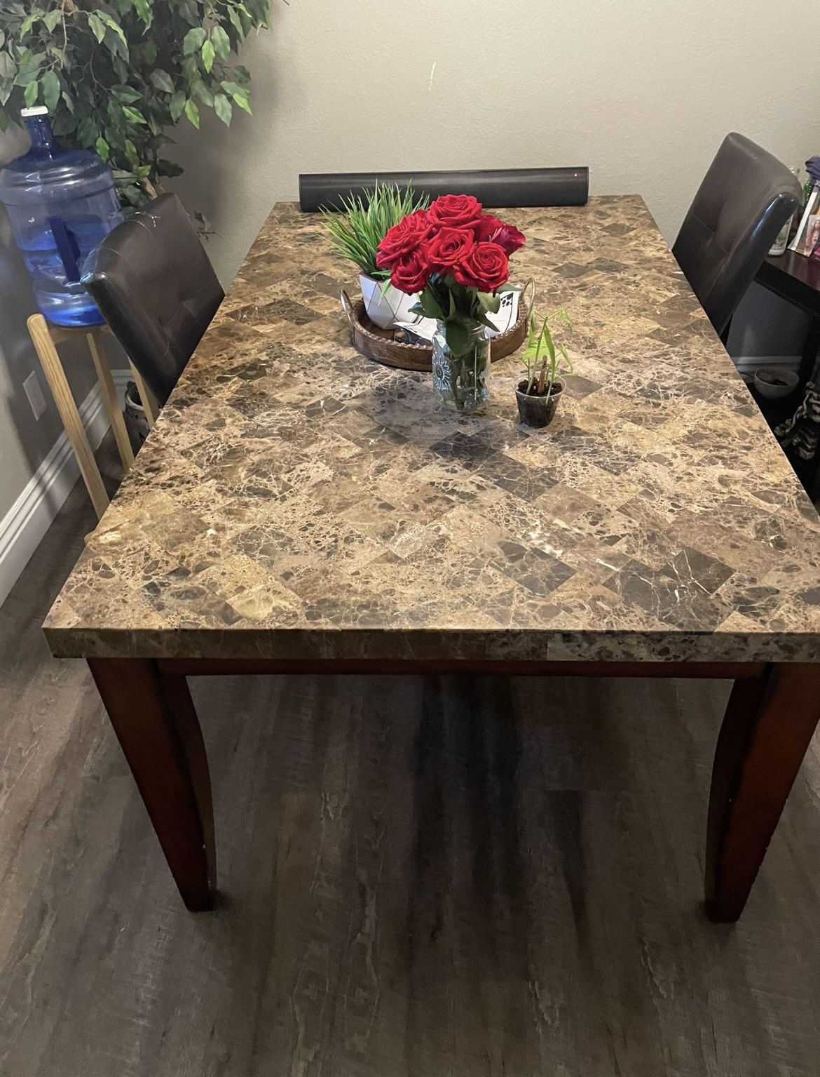 Kitchen Marble Dining Table 68x42 (ONLY TABLE)