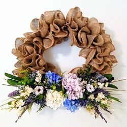 Handmade Spring Burlap Wreath