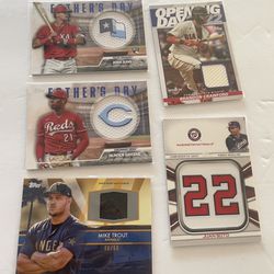 Lot Of 5 Baseball Card Relic Patch $70