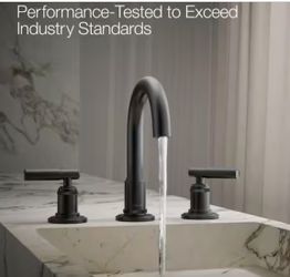 Kohler Matte Black Widespread Bathroom Faucet