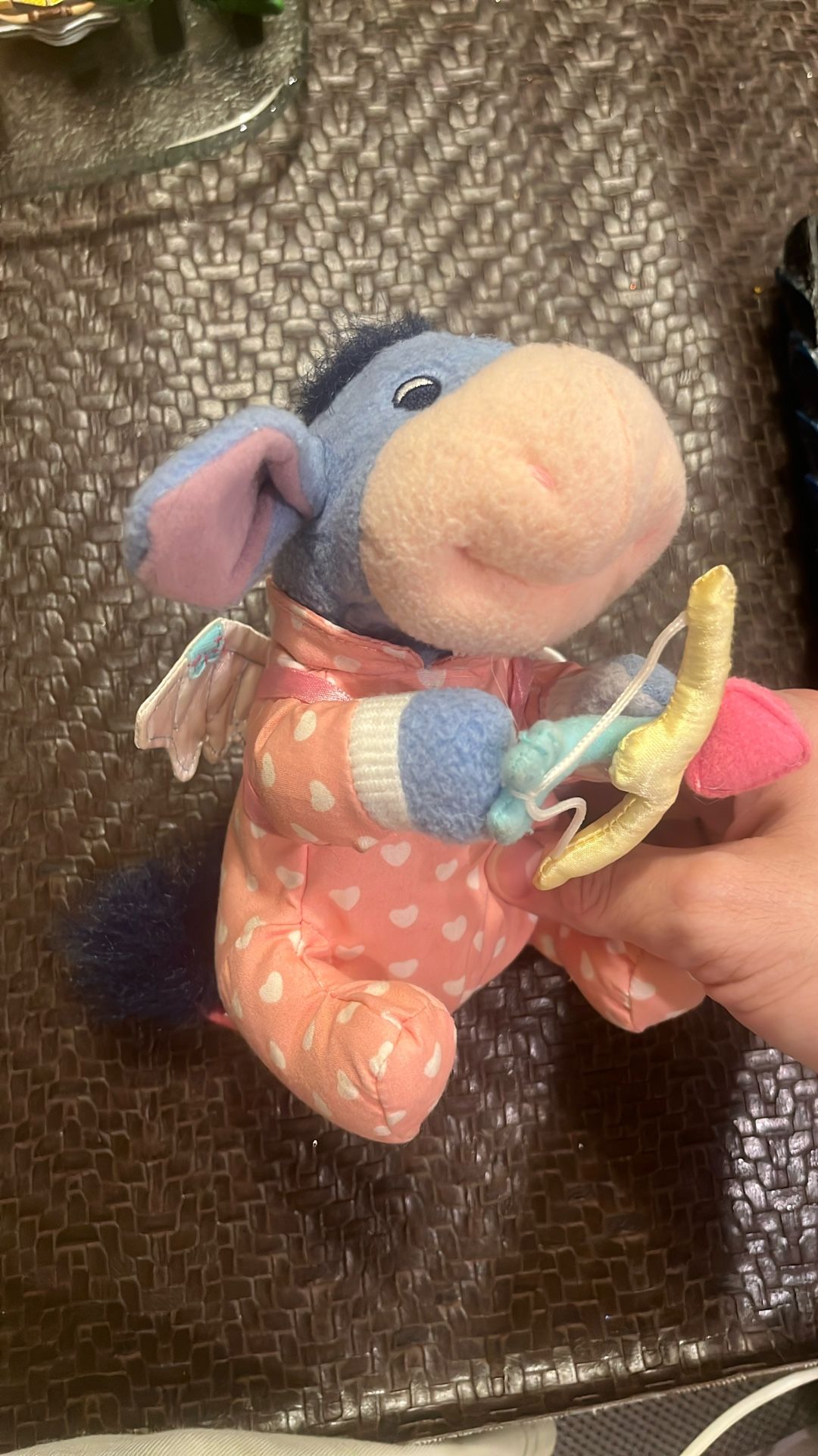 Disney - Pooh Babies -Cuddly Cupid Eeyore - Vintage - 6"