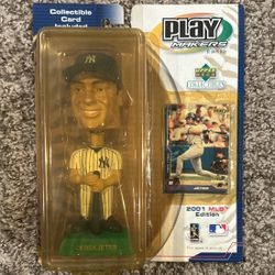 2001 Derek Jeter Play Makers Bobble Head