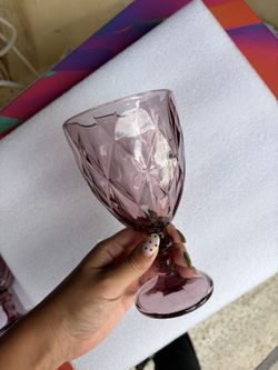 Pink Goblets For Sale Glass