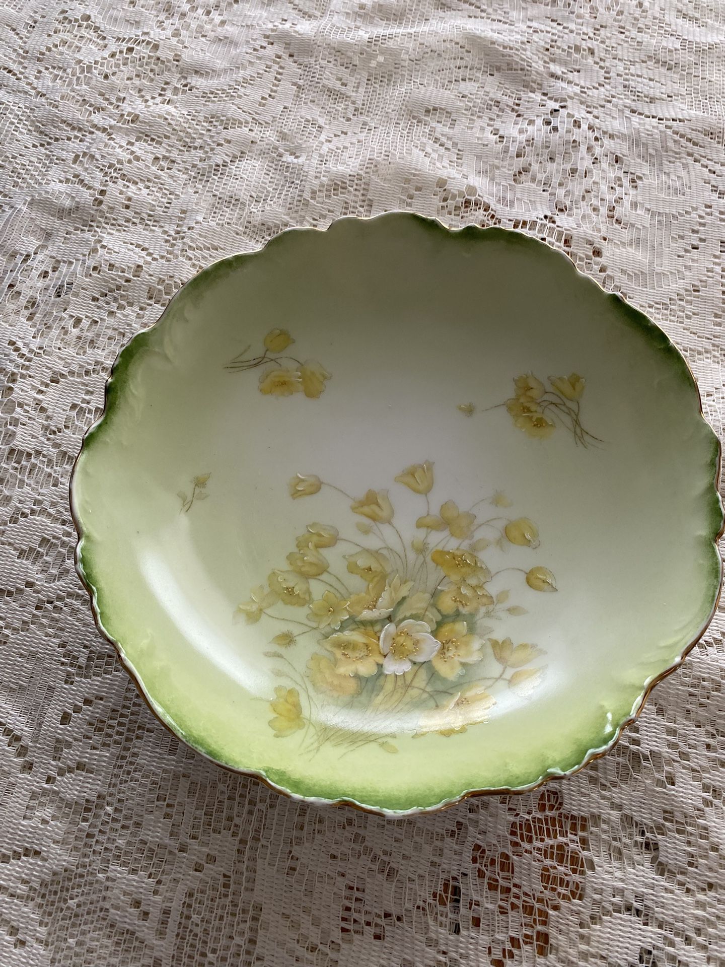 Antique serving bowl