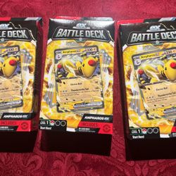 3 Pokémon Battle Deck Cards