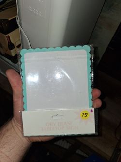 Dry Erase Tabletop Sign