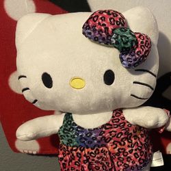 Leopard Hello Kitty Plush