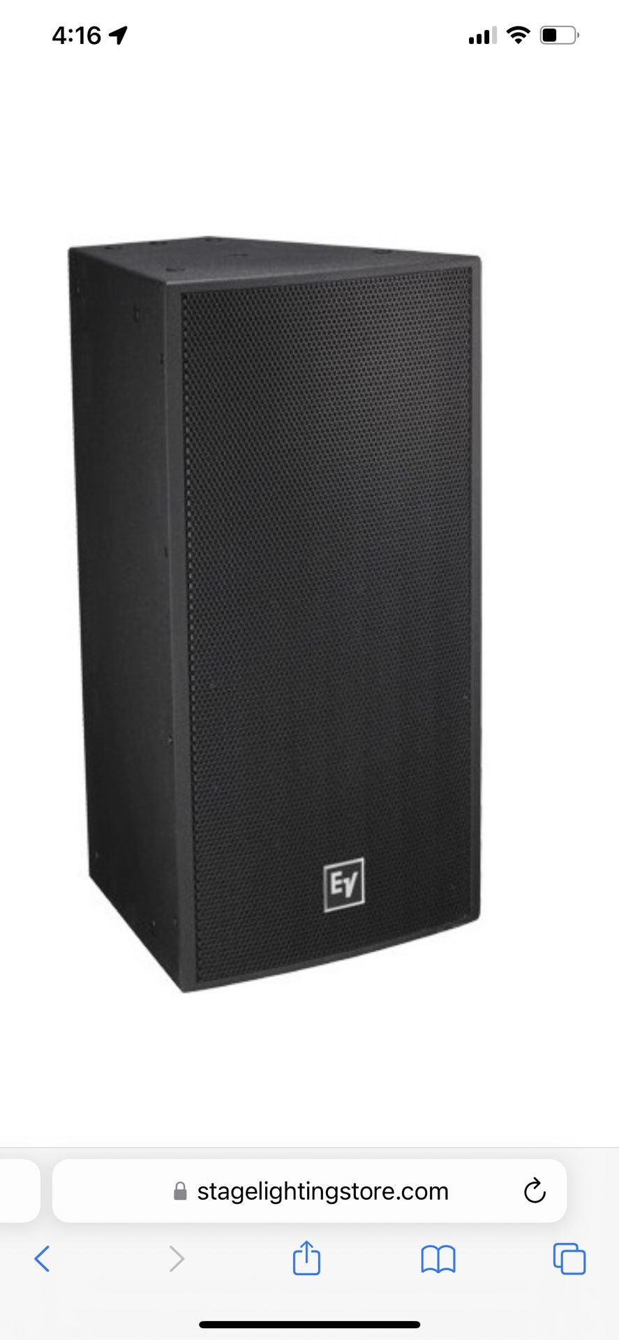 EV Electro Voice FRI+122/64 PRO 12 Inch Way Full Range PASS or