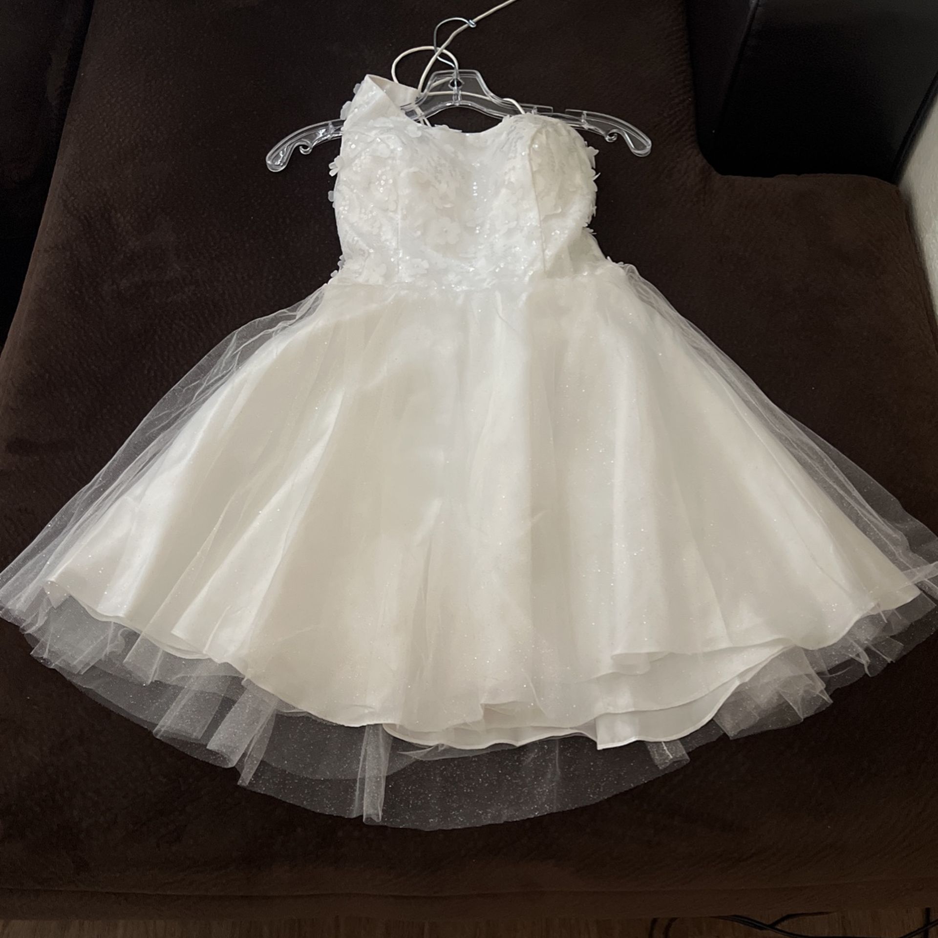 White Dress Size 10-12