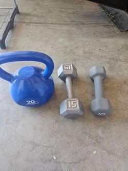 Dumbell and cow bell weights