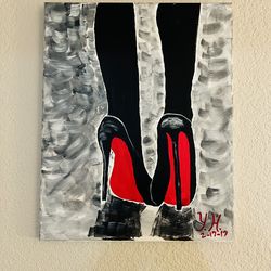 Painting: Red Bottom Stiletto High Heels