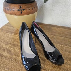 Black Patent Leather Heels