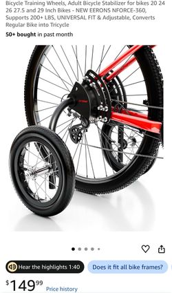 , Adult Bicycle Stabilizer