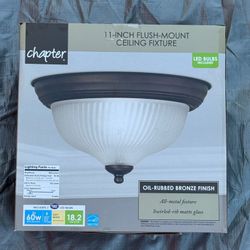 11-INCH FLUSH-MOUNT CEILING FIXTURE Brand New In Box