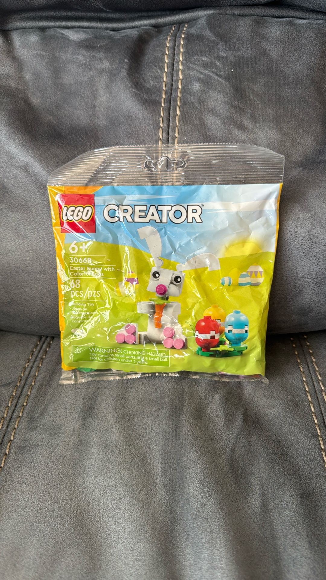 New Lego Creator 68 Pieces Easter Bunny With Colorful Eggs 30668