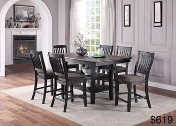 Counter height dining table set