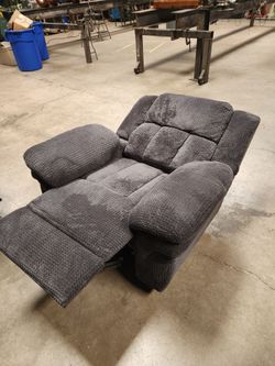 Gray reclining chair