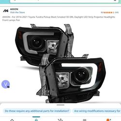 Toyota Tundra 2014 - 2021 DLR Daylight LED Projector Headlights New
