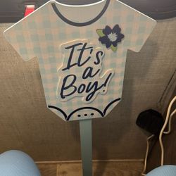 It’s A Boy Sign Helium Balloon And 4 It’s A Boy Latex Balloons 