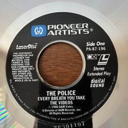 The police: every breath you take, laserdisc 1986