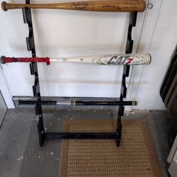 Wood Bat Rack