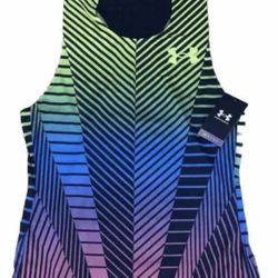 Under Armour UA Rush Run Distance Singlet Tank Size Men's Small 1378009-369