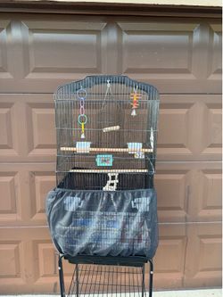 Bird Cage (stand with wheels)